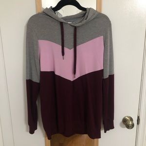 Color block hoodie
